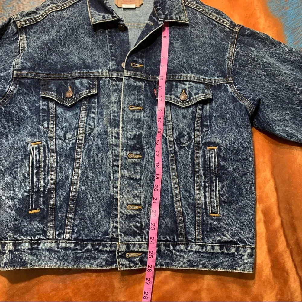Vintage Levis Denim bleach wash Jean Jacket